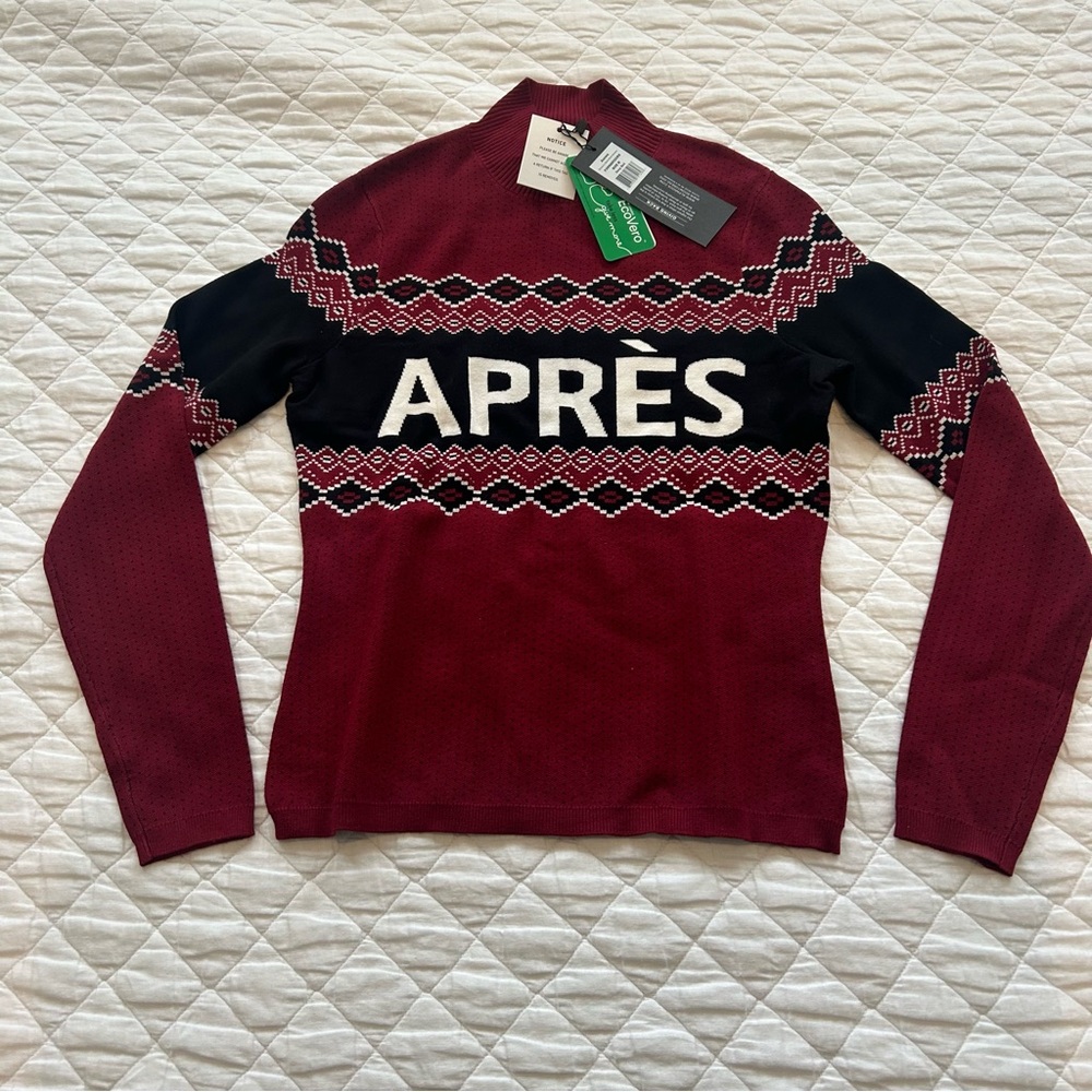 Alp N Rock Black and Red Cowl Neck Sweater - Picture 3 of 14